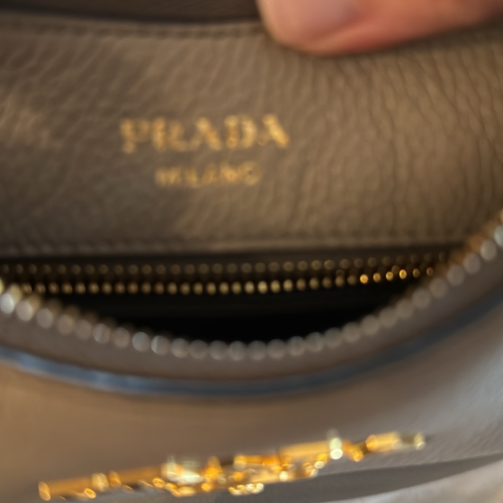 Grey Prada Vitelli Daino soft hobo bag. Do not have bag. - Picture 6 of 6